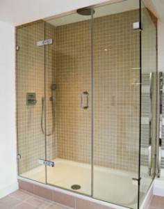 frameless shower enclosure